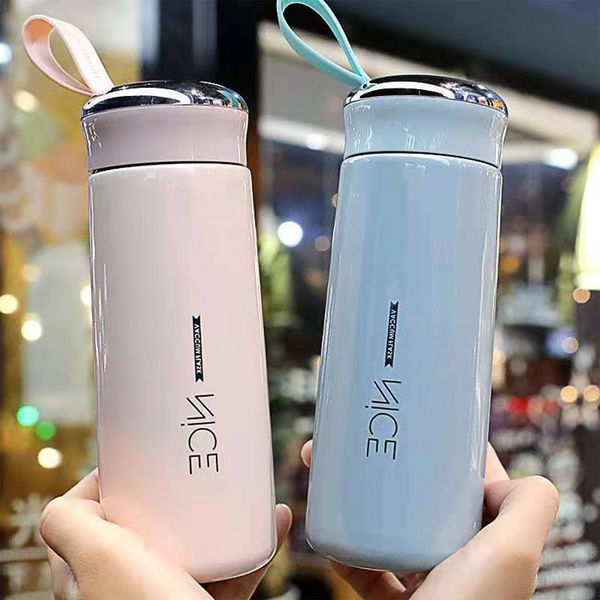 400ml Vacuum Flask Bottle – Hot & Cold Steel Thermos for Travel & School Use